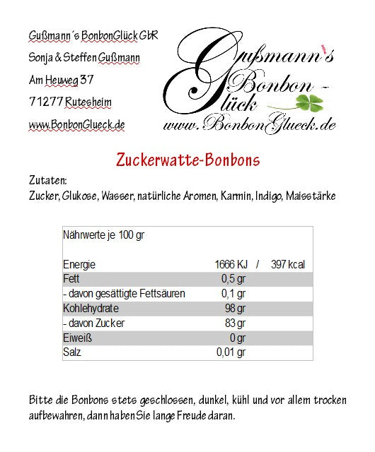 Zuckerwatte-Bonbons