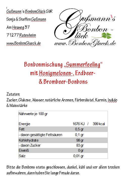 Bonbonmischung "Summerfeeling"